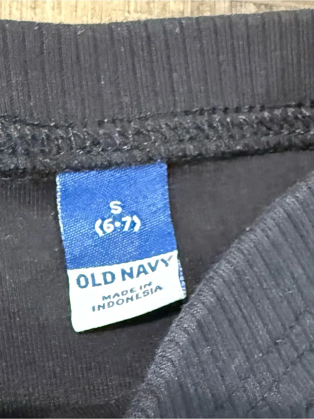 Old Navy Kids Ribbed Flared Leggings - Light Blue & Black